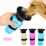 Squeezable Water Bottle Bowl For Dogs Puppies Cats Easy for Traveling, BPA Free, Leak Proof, Great 
for Outdoor Hiking, 17 ounces and Dishwasher Safe