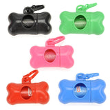 Pet Dog Poop Bag Dispenser, Dog Poop Bag Holder, Bone Shape Dispenser with Bags