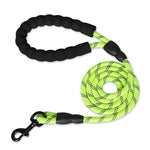 Pet Leash Reflective Strong Dog Leash 4.9 ft Long With Comfortable Padded Handle Heavy Duty Training Durable Nylon Rope Leashes