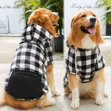 Plaid Reversible Hooded Dog Winter Coat  
Pet Jacket  Cold Weather Dog Clothes    Pet Apparel for Small Medium Large Dogs