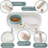 NEW Double Cat, Puppy and Dog Bowl Feeding Water Bowl Product Supplies Pet Food And Water Bowls