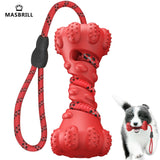 MASBRILL Pet Dog Puppy Interactive Dog Bone Shaped Toy with Tug Rope Pet Supplies Pet Accessories
Interactive Chew Toy Keeping Teeth and Gums Healthy