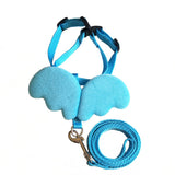 Cute Angel Wing Pet Dog Cat Leash Collar Set for Small Pet Adjustable Harness in Various Colors