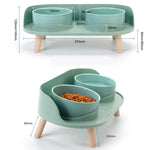 NEW Double Cat, Puppy and Dog Bowl Feeding Water Bowl Product Supplies Pet Food And Water Bowls