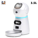 Automatic Timed  3.5L Capacity Cat and Dog Feeder with Voice Recorder and Stainless Steel Bowl