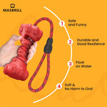 MASBRILL Pet Dog Puppy Interactive Dog Bone Shaped Toy with Tug Rope Pet Supplies Pet Accessories
Interactive Chew Toy Keeping Teeth and Gums Healthy