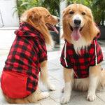 Plaid Reversible Hooded Dog Winter Coat  
Pet Jacket  Cold Weather Dog Clothes    Pet Apparel for Small Medium Large Dogs