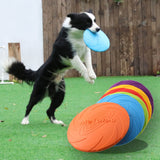 Dog Puppy Pet Silicone Frisbee Flying Disc. Great Interactive and Training Dog Toy. Also Good for Aggressive Chewers.