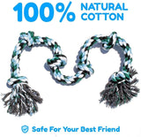 Giant Dog Rope Toy for Extra Large Dogs-Indestructible Dog Toy for Aggressive Chewers and Large Breeds 42 Inch Long 6 Knot.  Various Styles Available.