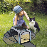 Expandable Pet Carrier Tote Crate for Cats, Dogs, Puppies