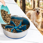 Anti Choke Pet Dog Spiral Slow Feeding Food Puppy Slow Down Eating Feeder Dish Bowl Prevent Obesity Pets Supplies