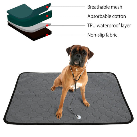 Puppy Pads Washable, Dog Pee Pads Super Absorbent Reusable, Leak Proof Pet Training PadsNon Slip Bottom Post Operative Pad Potty Whelping Housebreaking Mat for Small Dogs Cats Playpen Crate Floors Travel Use