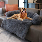 Plush Bed Sofa Cover for Pet Puppy Dog Cat. Machine Washable.